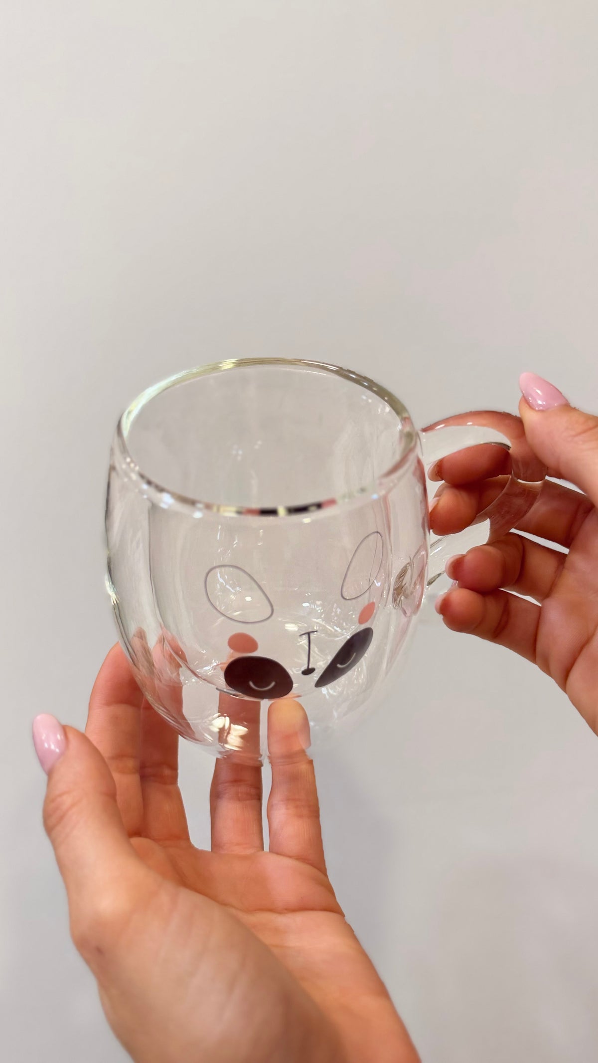 TAZZA IN VETRO PANDA