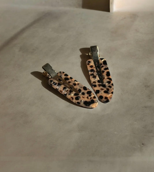 FERMAGLIO PER CAPELLI FIRMATO PEIGNÉE - LÉOPARD