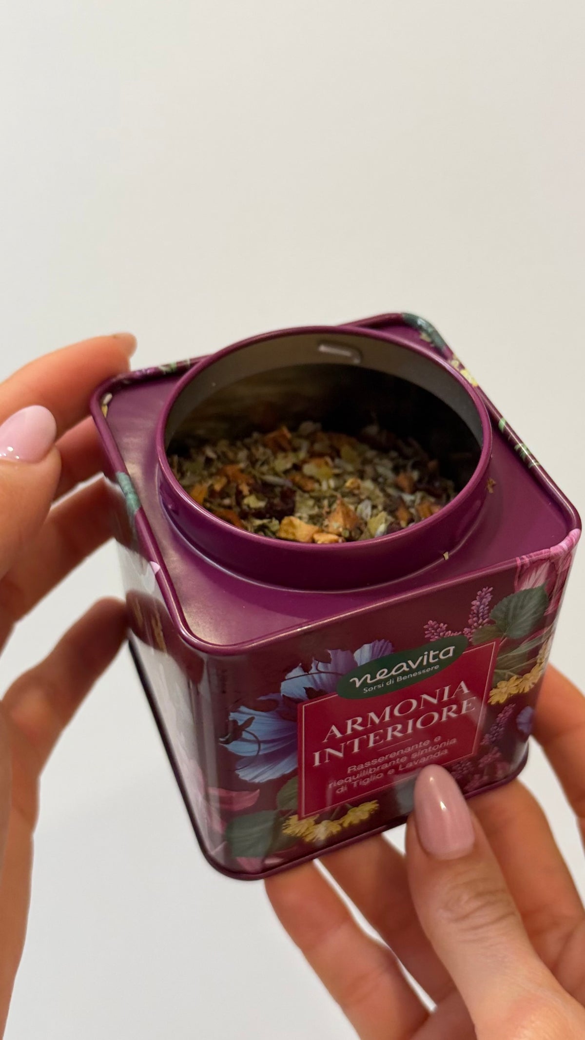 BARATTOLINO IN LATTA ARMONIA INTERIORE, infuso con tiglio e lavanda