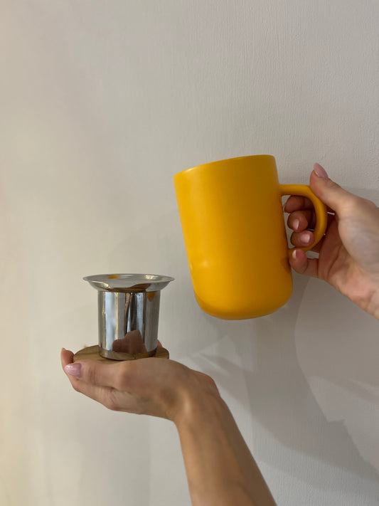 TEIERA GIALLA IN PIETRA ARENARIA 475ML