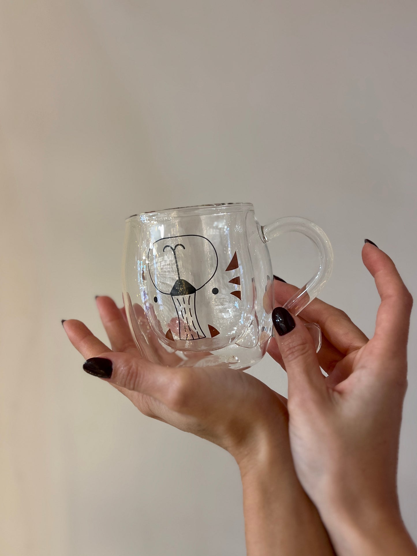 TAZZA IN VETRO TIGRO