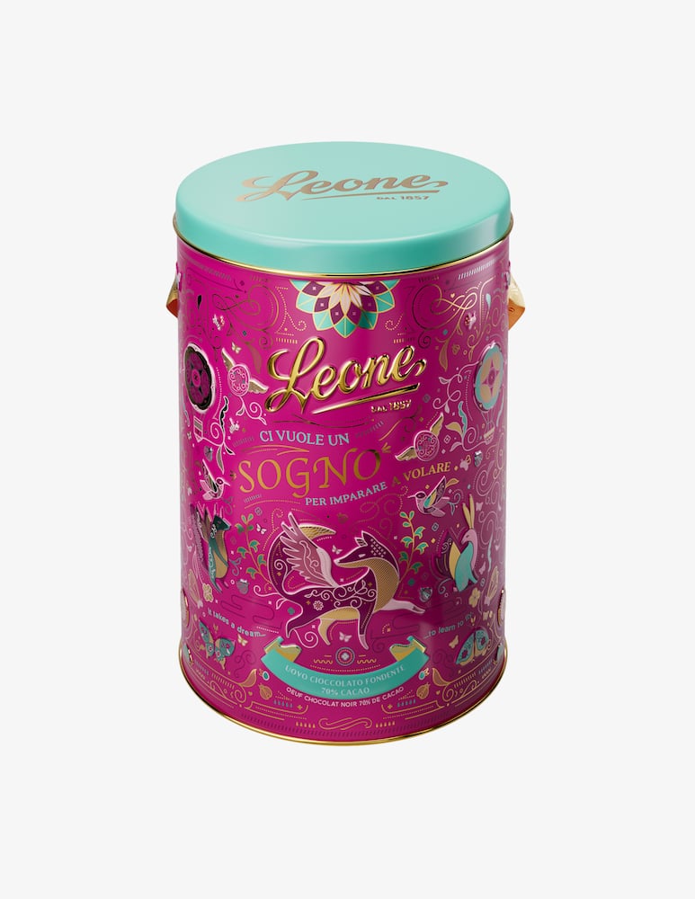 LEONE UOVO CIOCCOLATO FONDENTE 70% vegan 300gr con sorpresa