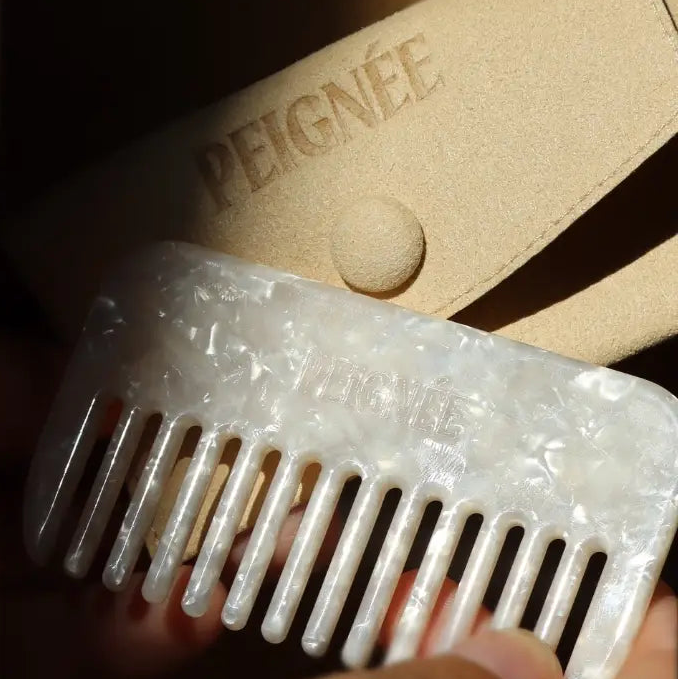 PETTINE DA VIAGGIO FIRMATO PEIGNÉE - MADREPERLA