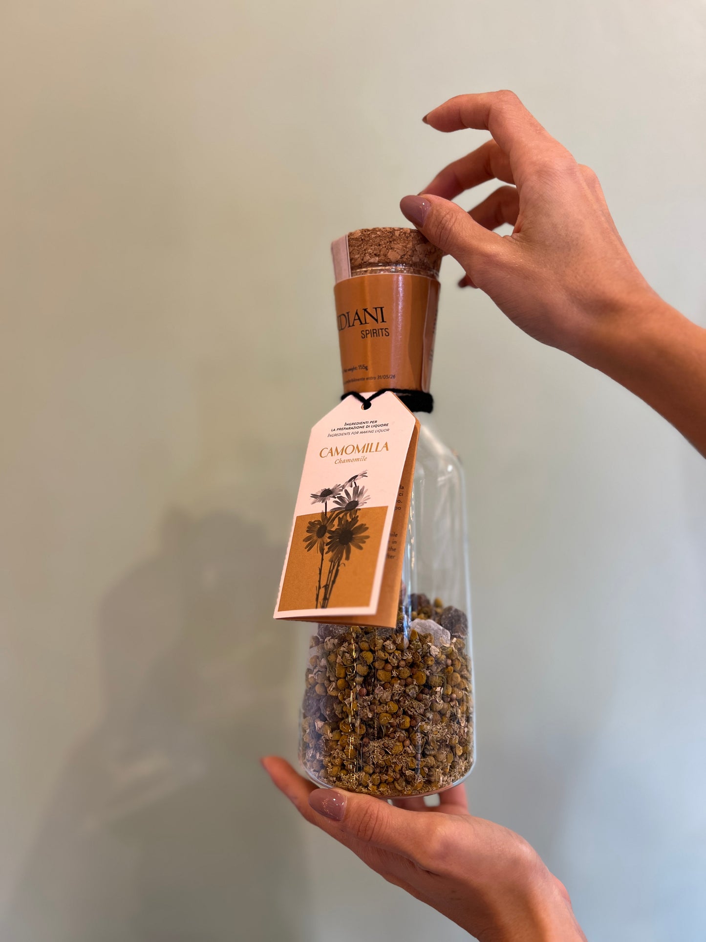 PREPARATO PER LIQUORE “CAMOMILLA” VASO IN VETRO