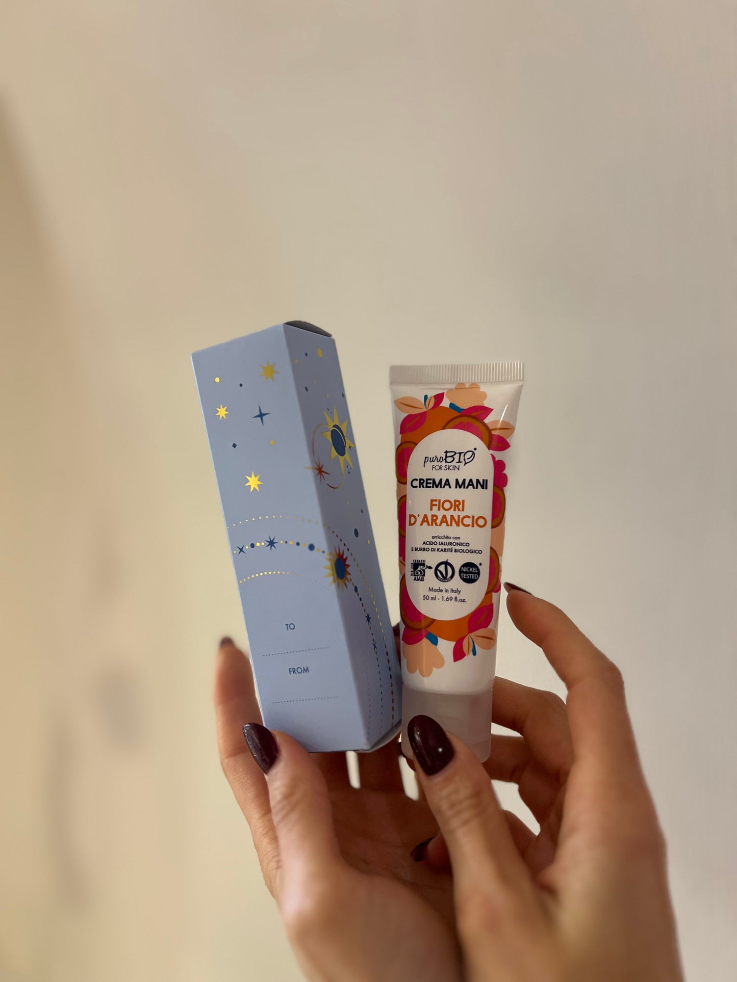 CREMA MANI AI FIORI D'ARANCIO, ACIDO IALURONICO e BURRO DI KARITE'