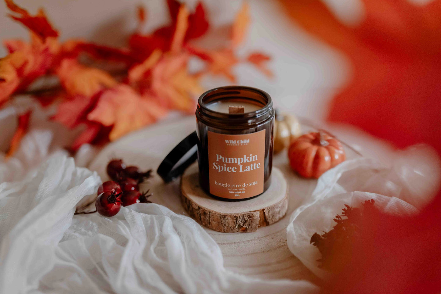 CANDELA IN CERA DI SOIA "PUMPKIN SPICE LATTE"