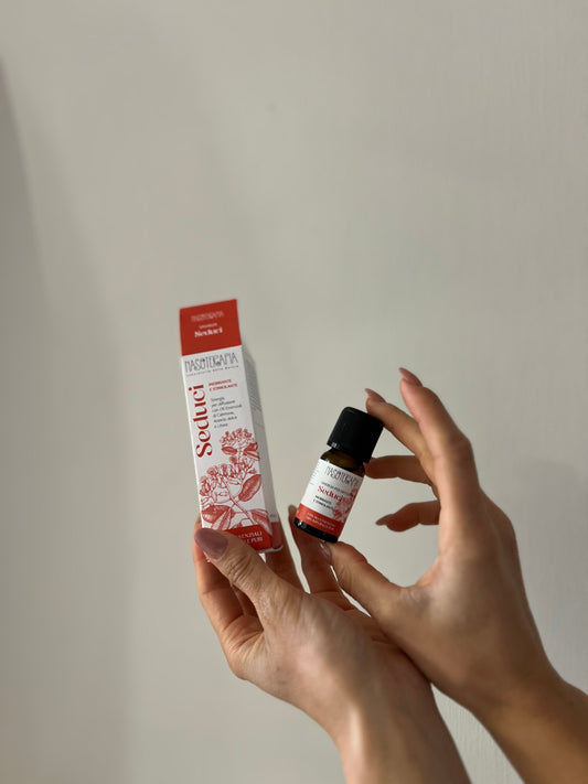 SINERGIA OLI ESSENZIALI “SEDUCI” con Cabreuva, Arancio dolce, Litsea