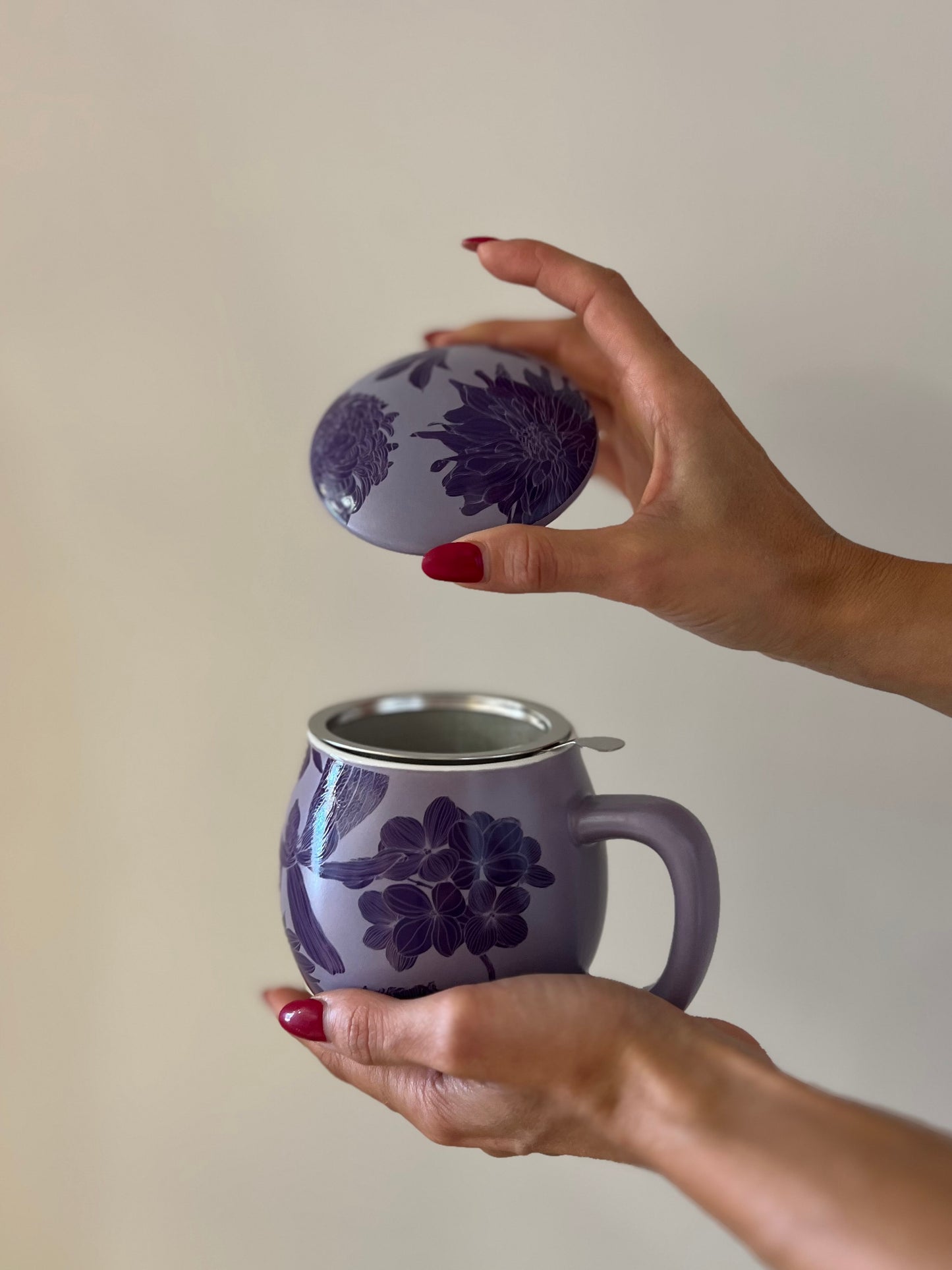 TISANIERA IN PORCELLANA Chelsea Lavanda