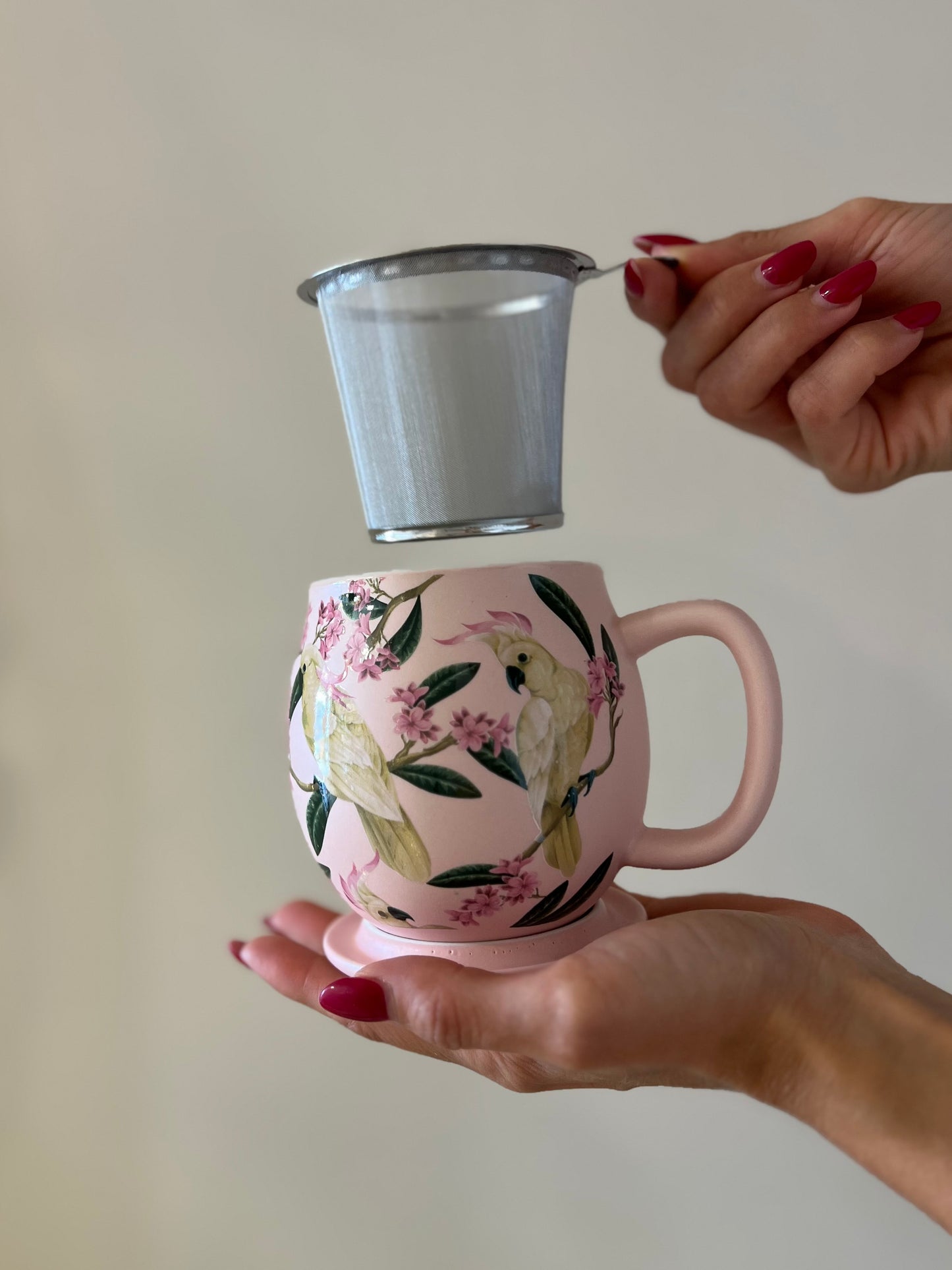 TISANIERA IN PORCELLANA Pappagallo