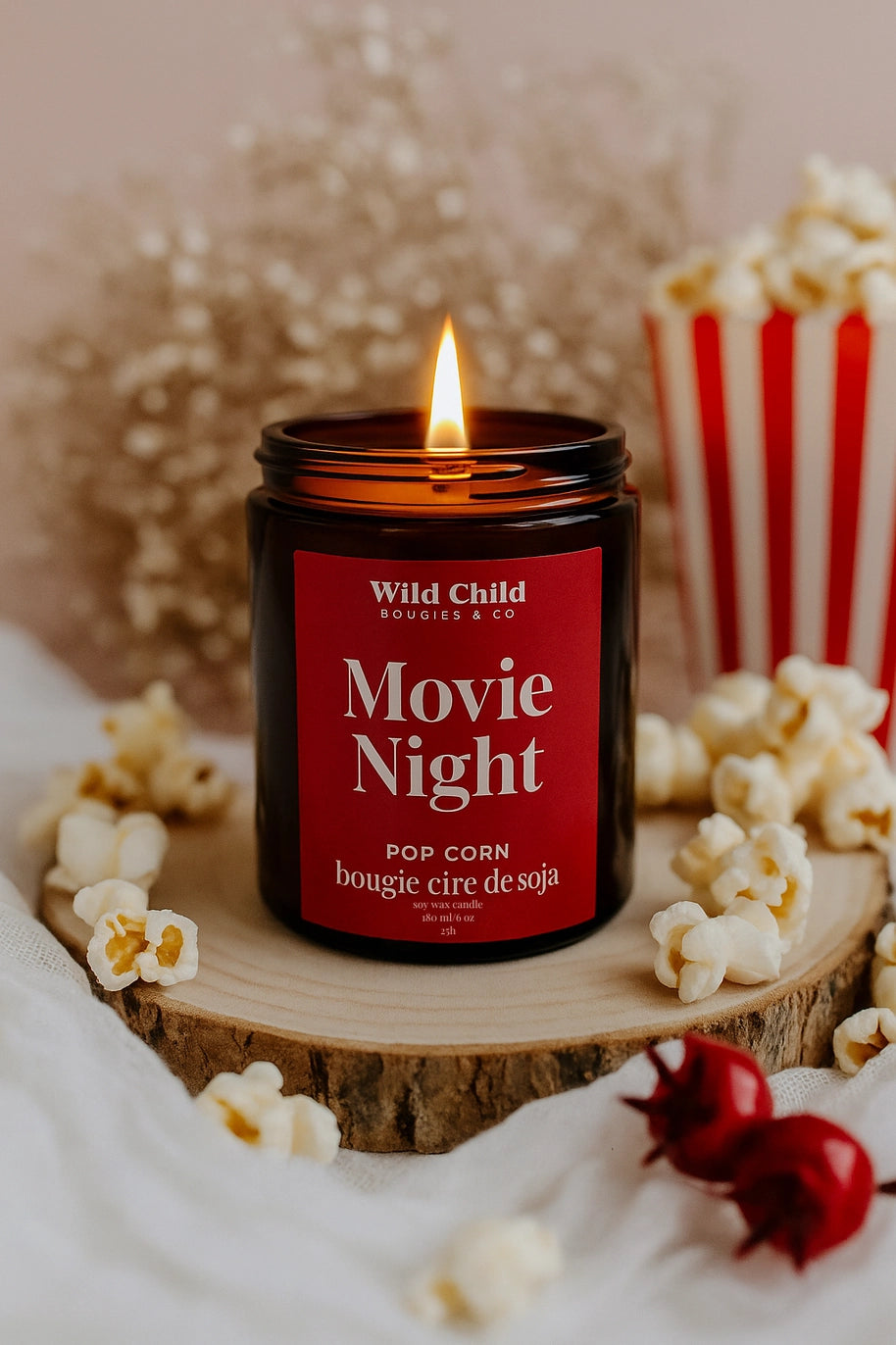 CANDELA IN CERA DI SOIA "MOVIE NIGHT"