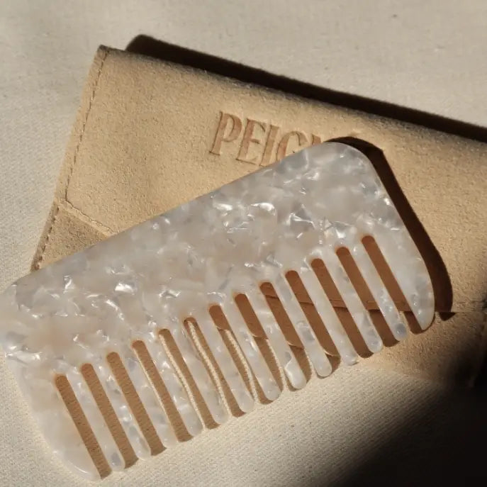 PETTINE DA VIAGGIO FIRMATO PEIGNÉE - MADREPERLA