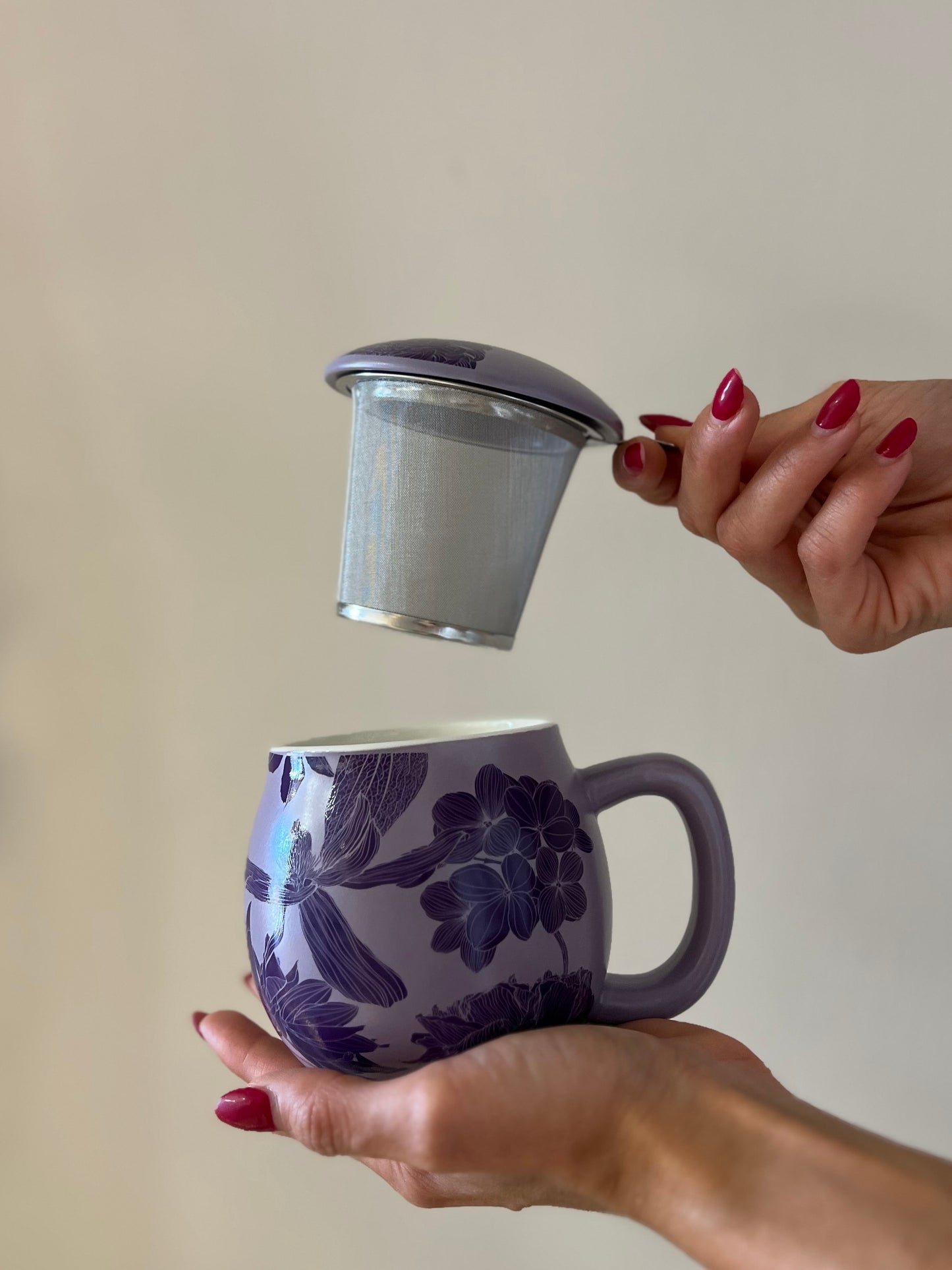 TISANIERA IN PORCELLANA Chelsea Lavanda