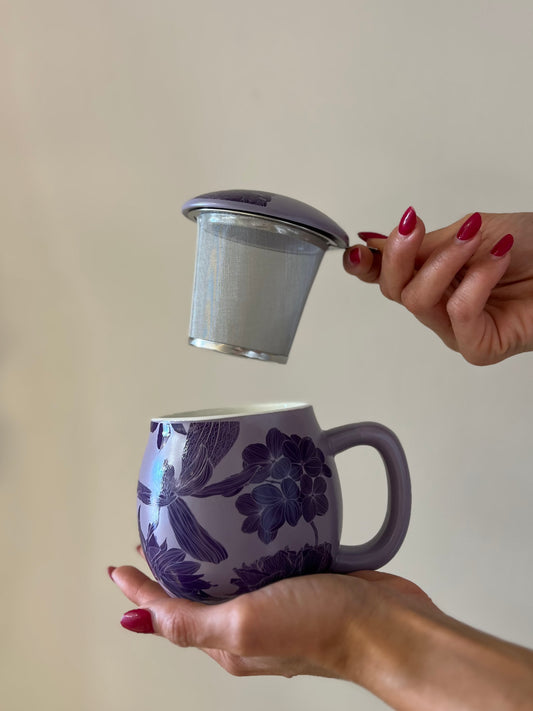 TISANIERA IN PORCELLANA Chelsea Lavanda