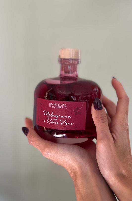 DIFFUSORE D’AMBIENTE IN VETRO- MELAGRANA & RIBES NERO