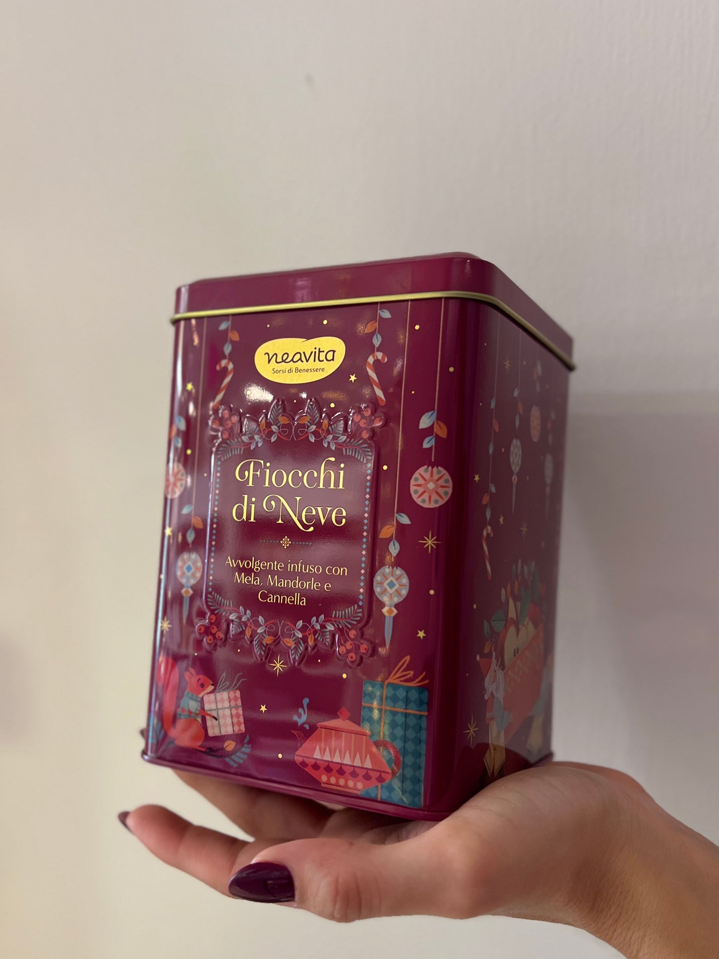 BISCOTTIERA CON INFUSI "FIOCCHI DI NEVE"