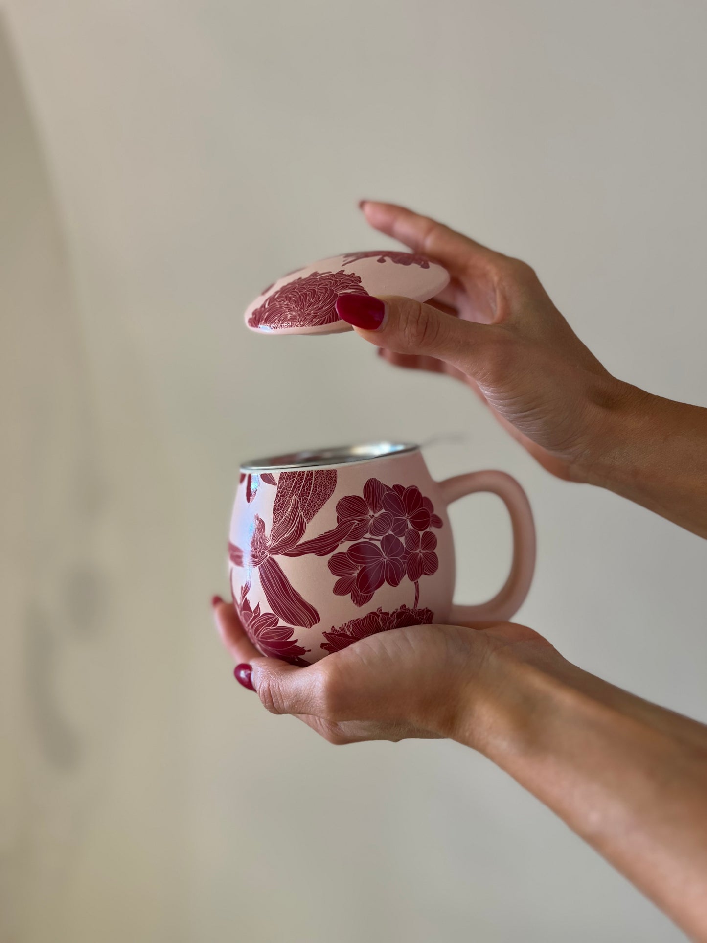 TISANIERA IN PORCELLANA Chelsea Rosa