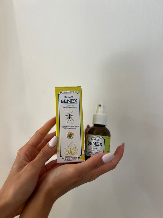 SPRAY CORPO ANTI ZANZARE CON GERANIO, CITRONELLA e CATALPA