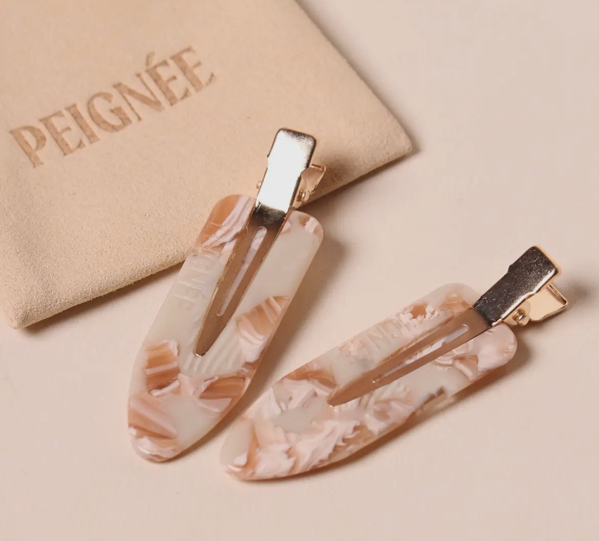 FERMAGLIO PER CAPELLI FIRMATO PEIGNÉE - NOUGAT