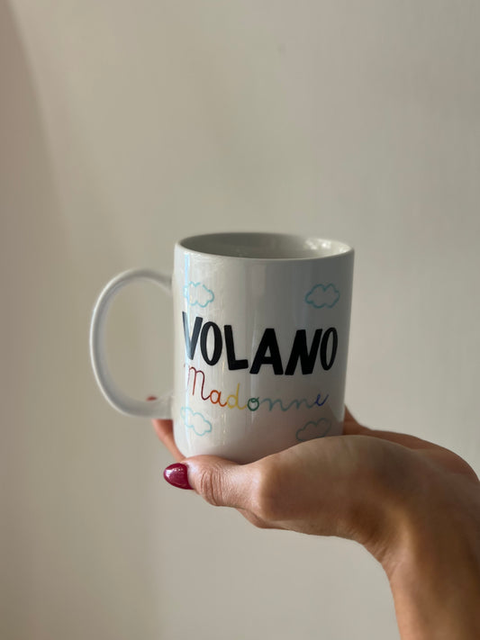 "VOLANO MADONNE" MUG CERAMICA DIPINTA A MANO
