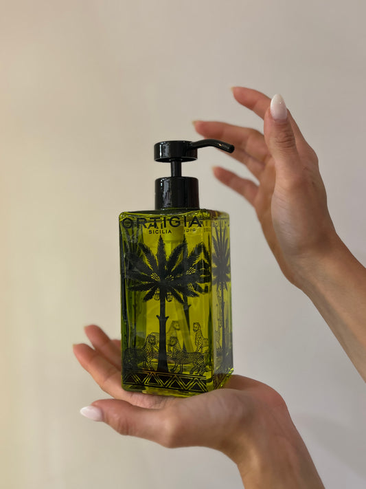 SAPONE LIQUIDO MANI/CORPO FICO D’INDIA FLACONE IN VETRO 300ML