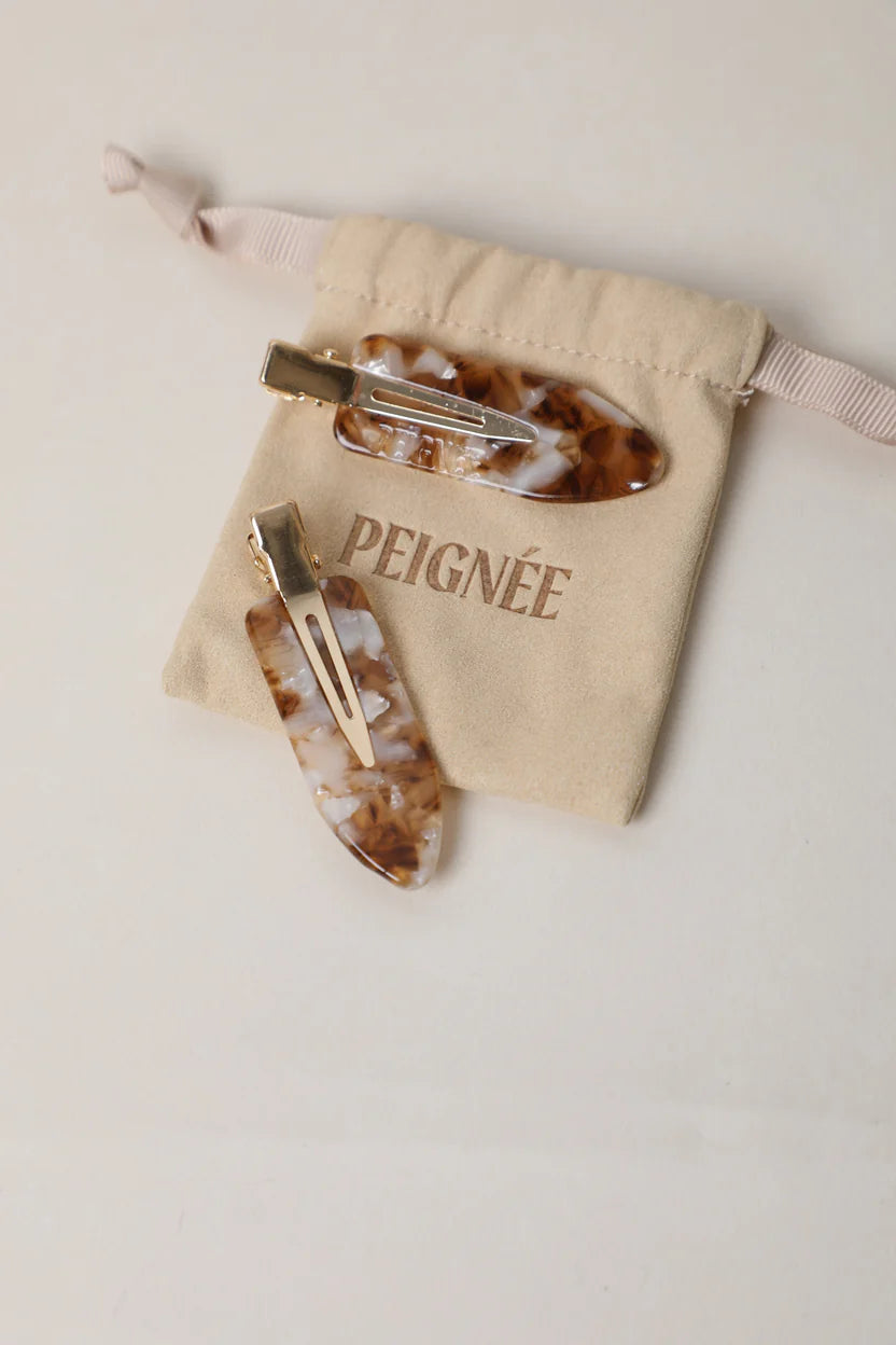 FERMAGLIO PER CAPELLI FIRMATO PEIGNÉE - AFFOGATO