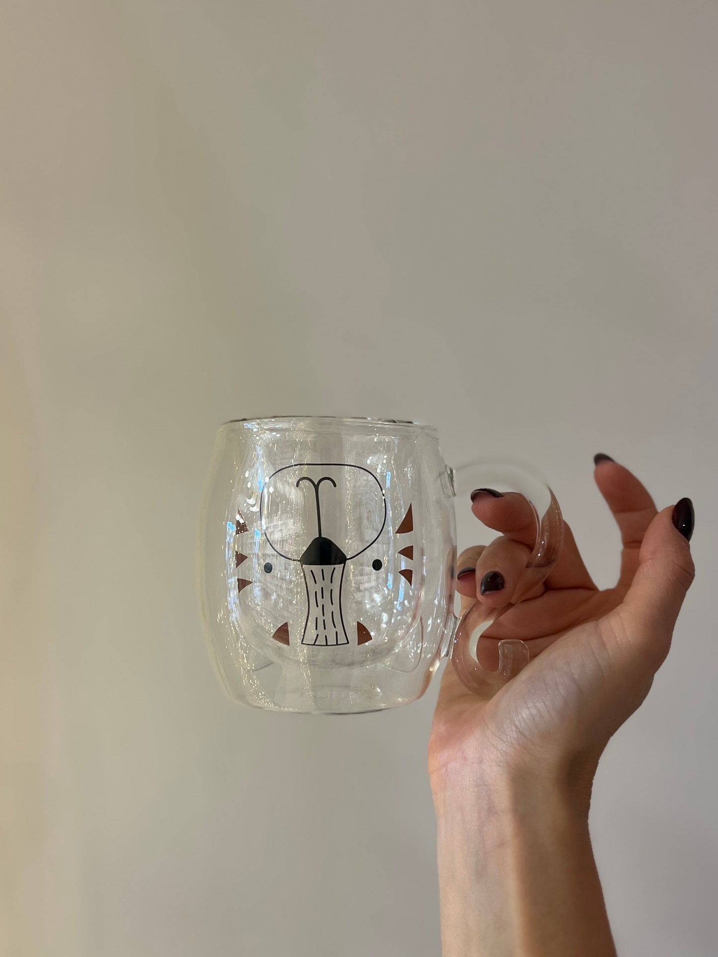 TAZZA IN VETRO TIGRO