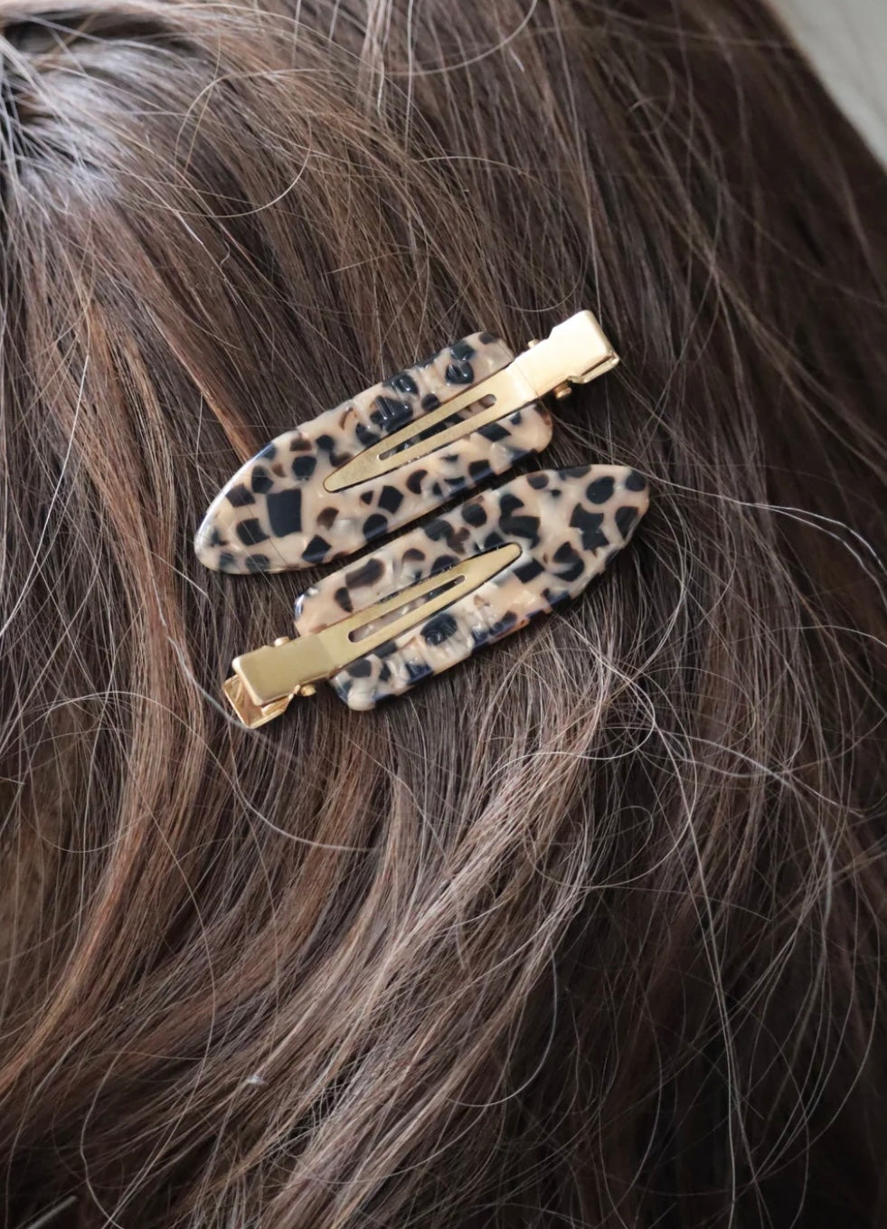 FERMAGLIO PER CAPELLI FIRMATO PEIGNÉE - LÉOPARD