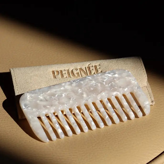 PETTINE DA VIAGGIO FIRMATO PEIGNÉE - MADREPERLA