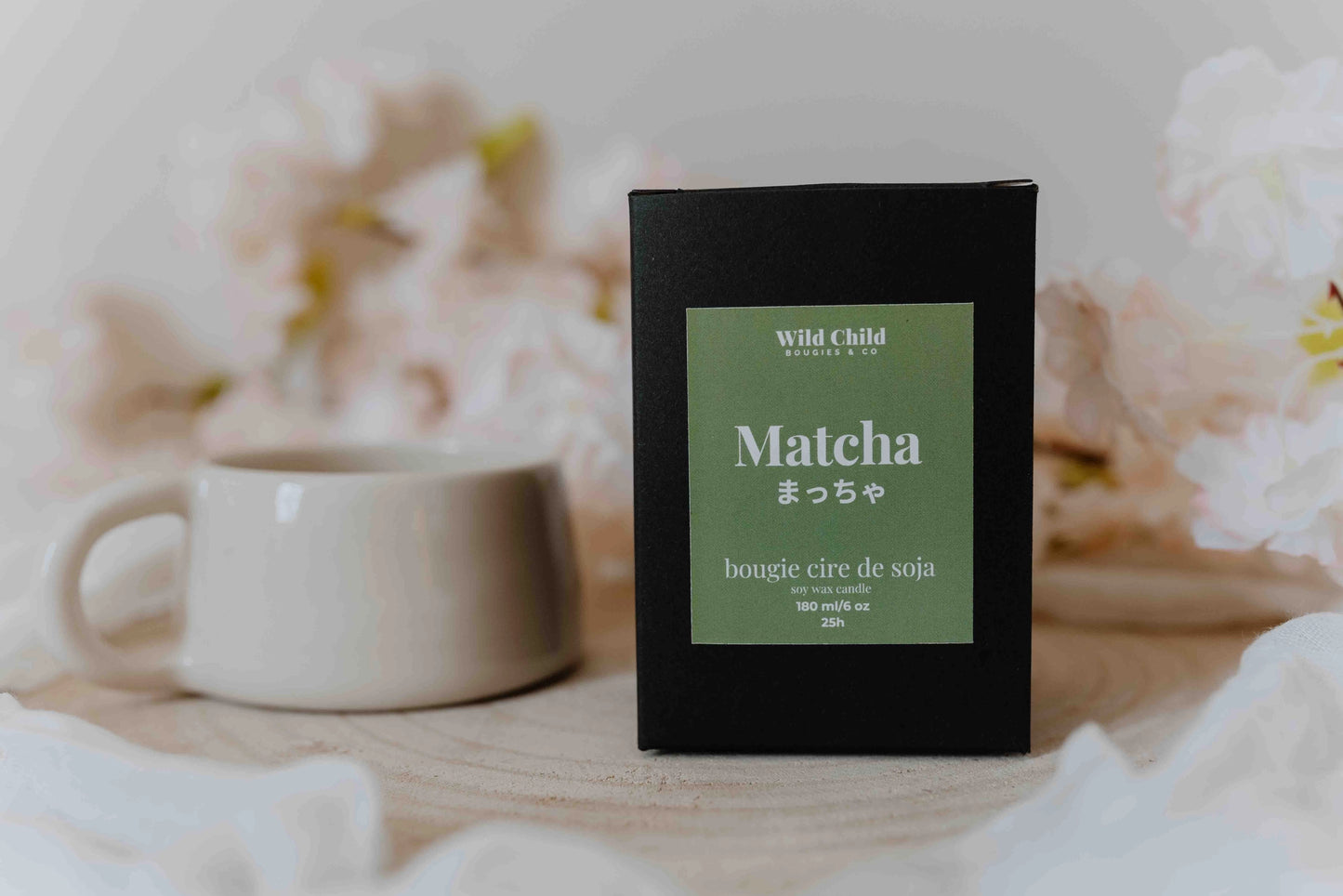 CANDELA IN CERA DI SOIA "THE MATCHA"