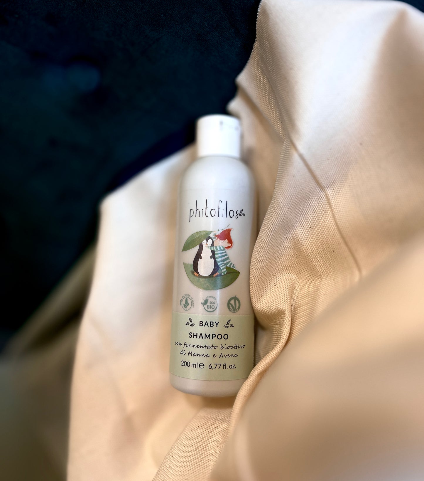 BABY SHAMPOO CON FERMENTATO BIOATTIVO DI MANNA E AVENA