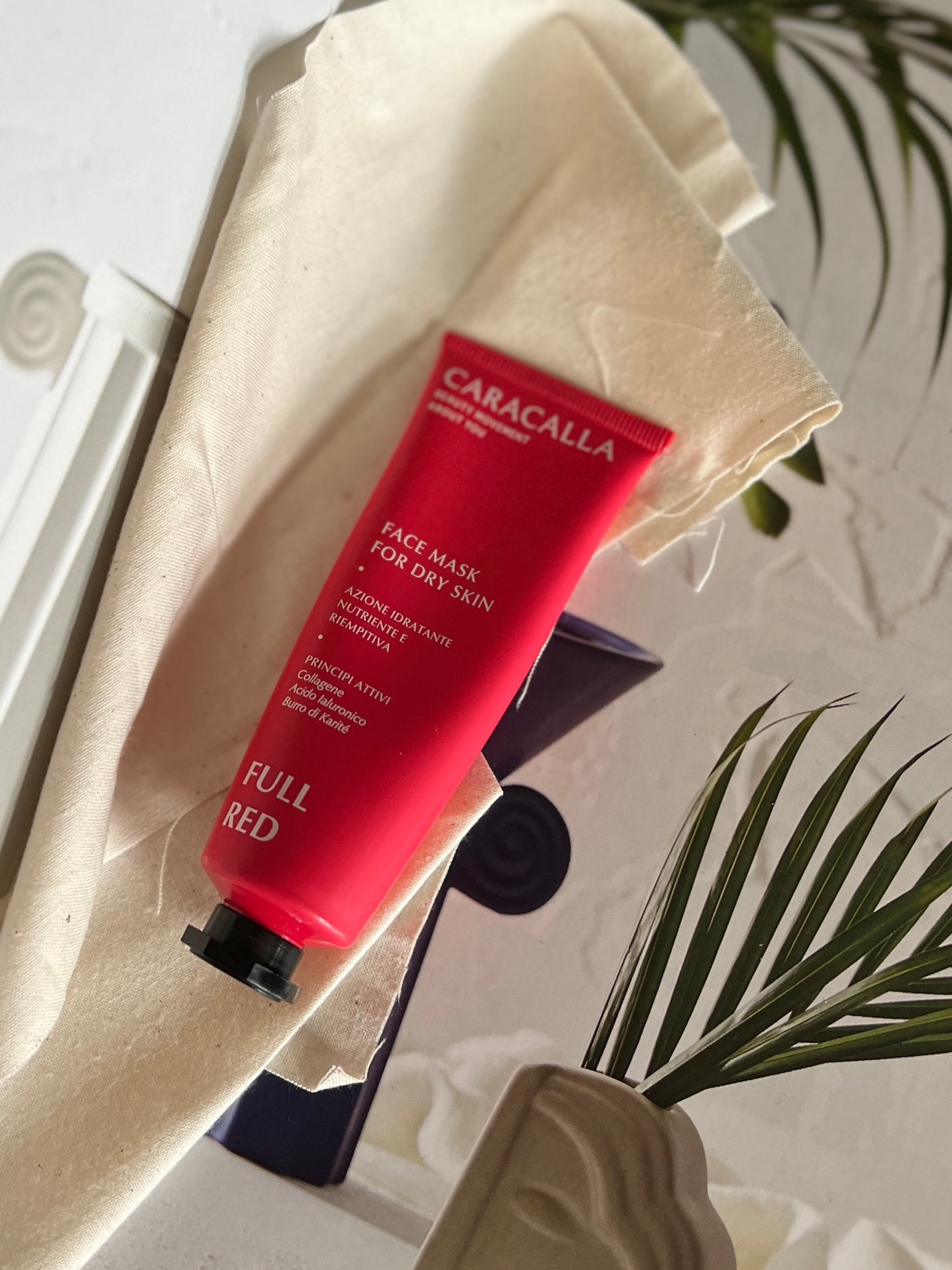 MASCHERA VISO RIMPOLPANTE - FULL RED