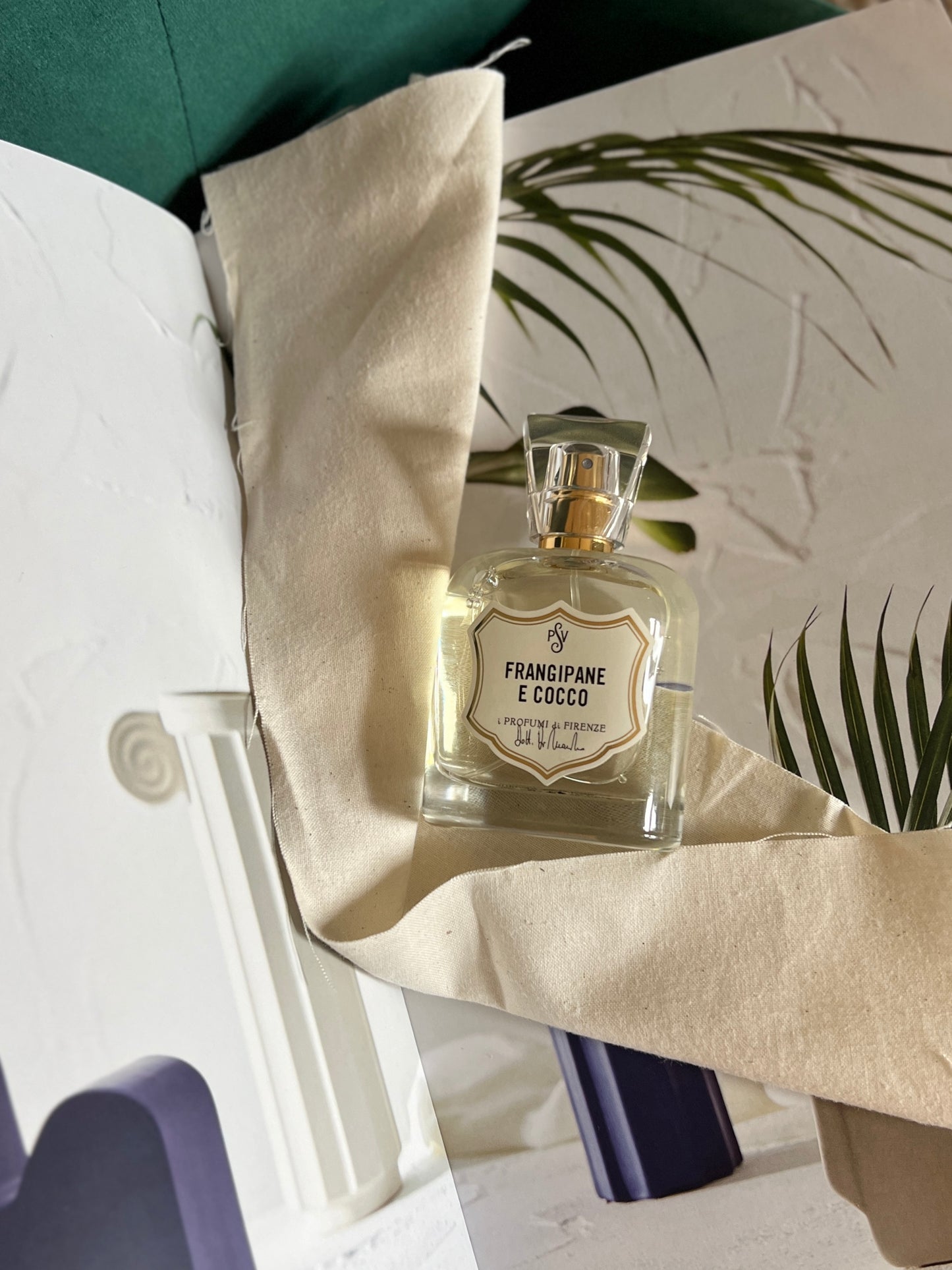 EAU DE PARFUM “FRANGIPANE E COCCO” 50ML accordo fruttato, fresco e fiorito