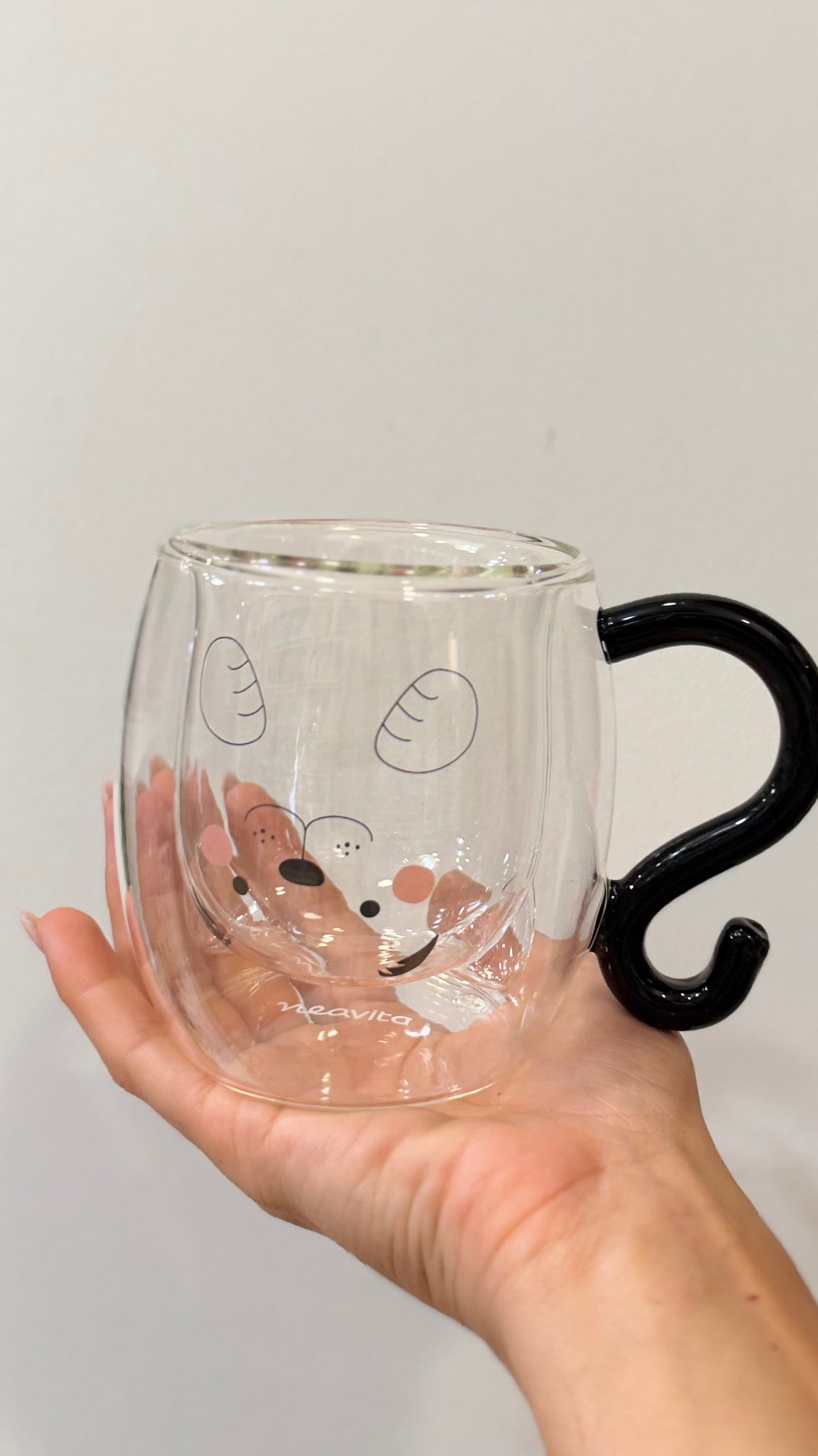 TAZZA IN VETRO CANE