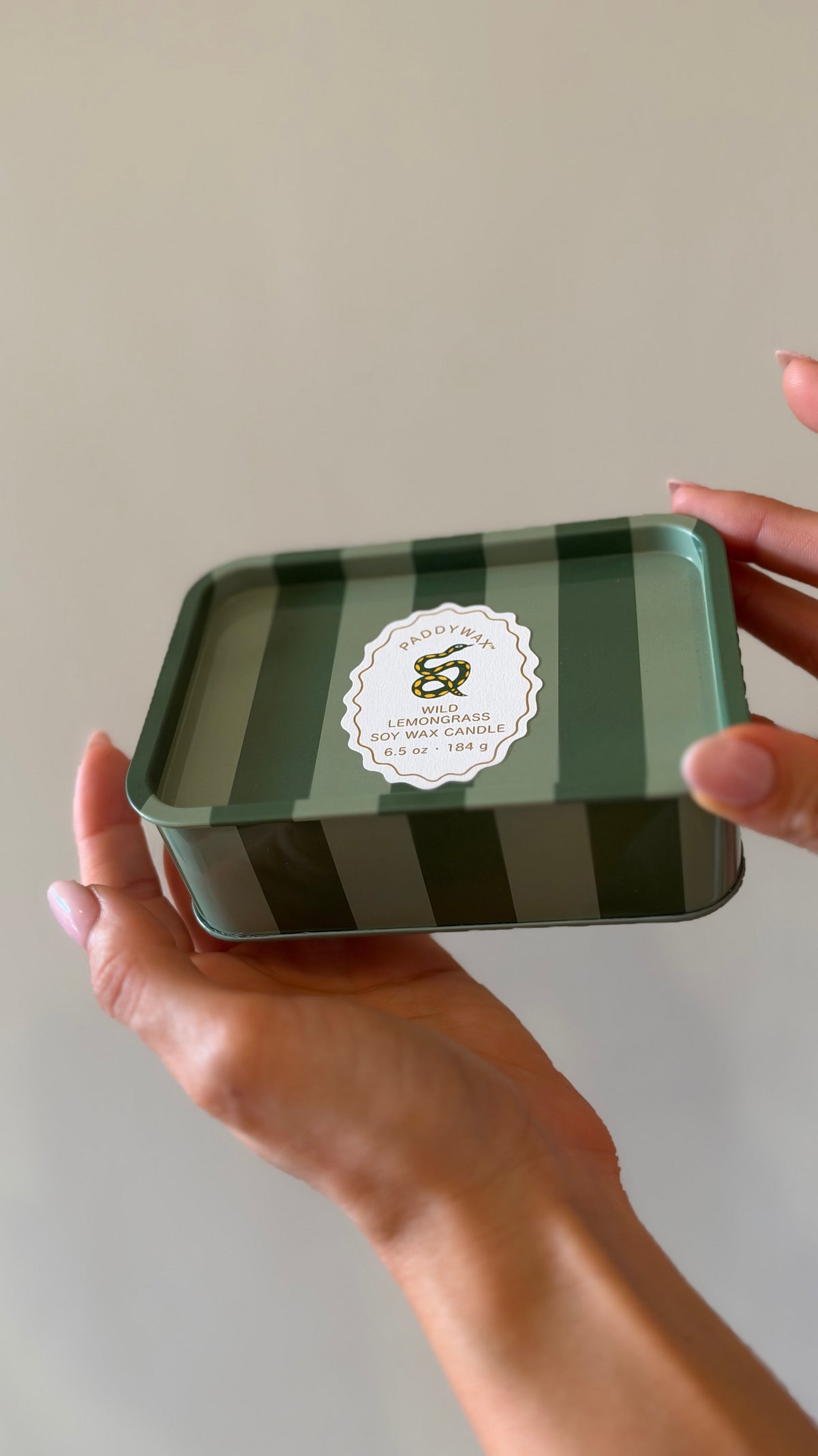 CANDELA ILLUSTRATA SNAKE TIN , Wild Lemongrass