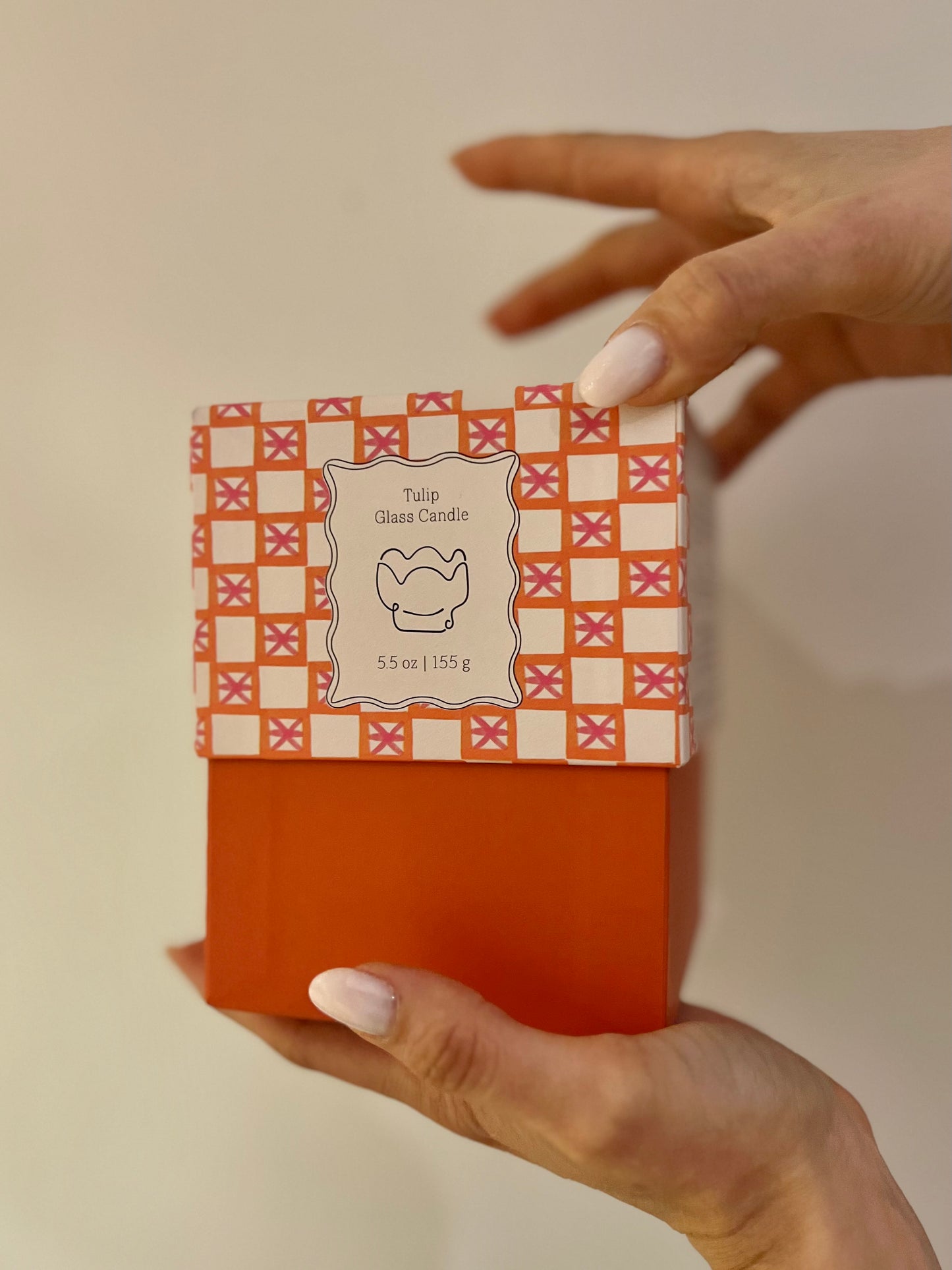 TULIP GLASS CANDLE – CACTUS FLOWER 155 gr