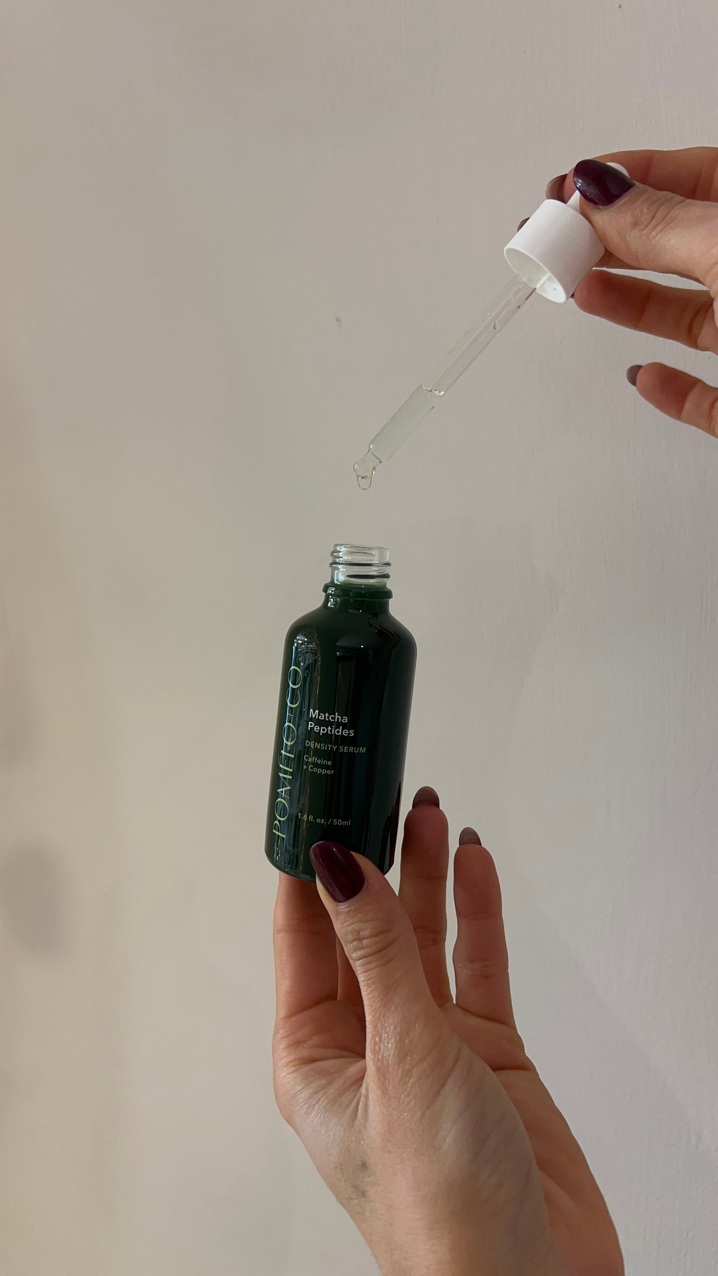 MATCHA PEPTIDES SERUM, siero per densità e corposità del capello con caffeina, peptidi e acido lattico
