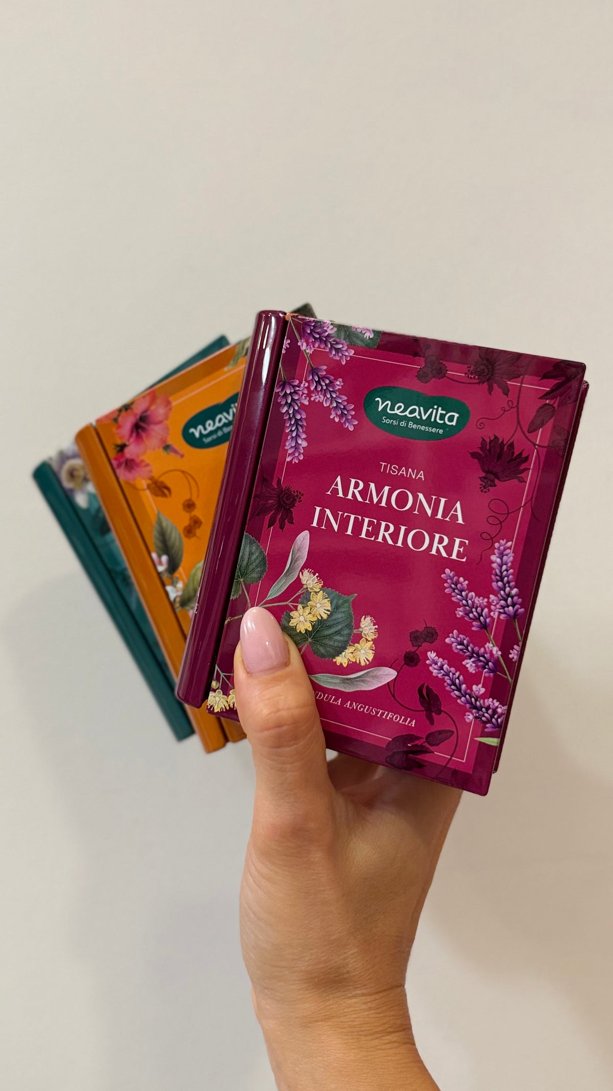 MINI LIBRO RITUALI BOTANICI, Infuso Armonia interiore, 5 filtroscrigno