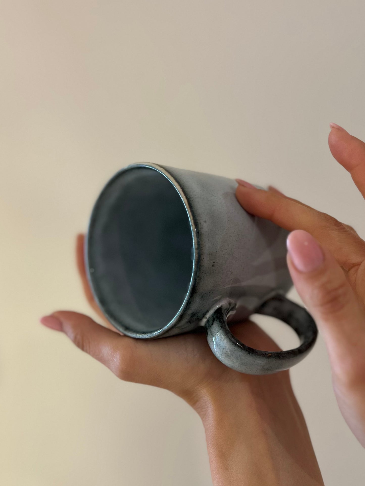 TAZZA "ARONAL" IN GRES BLU 400ML