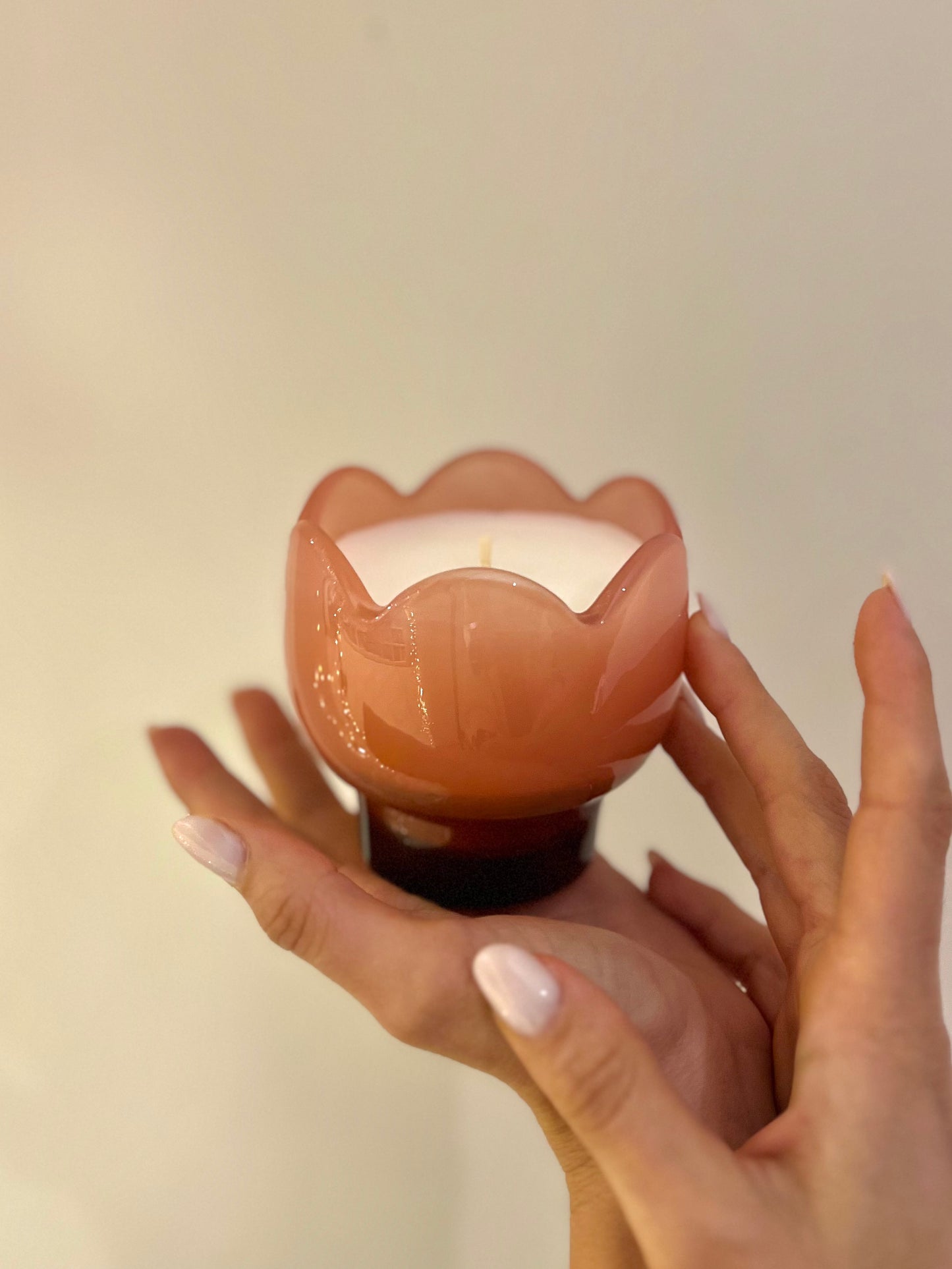 TULIP GLASS CANDLE – CACTUS FLOWER 155 gr