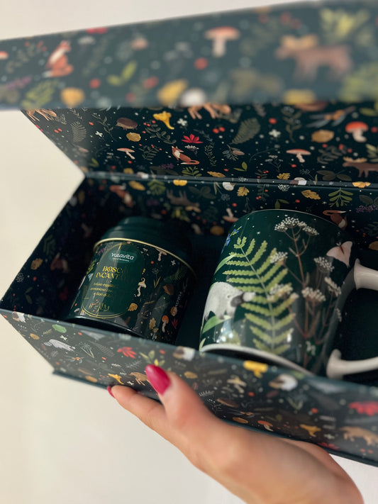 COFANETTO MUG e INFUSO BOSCO INCANTATO