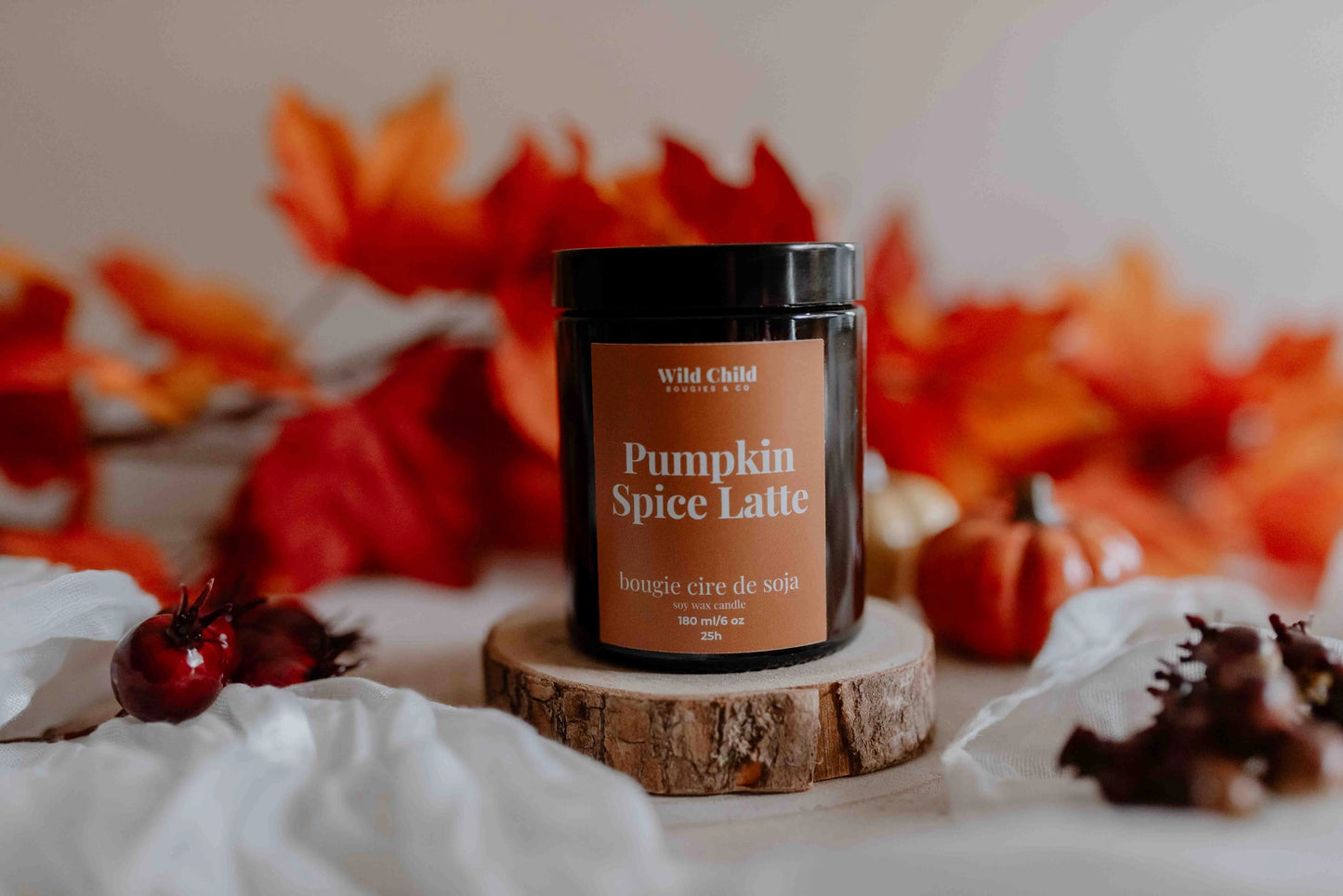 CANDELA IN CERA DI SOIA "PUMPKIN SPICE LATTE"