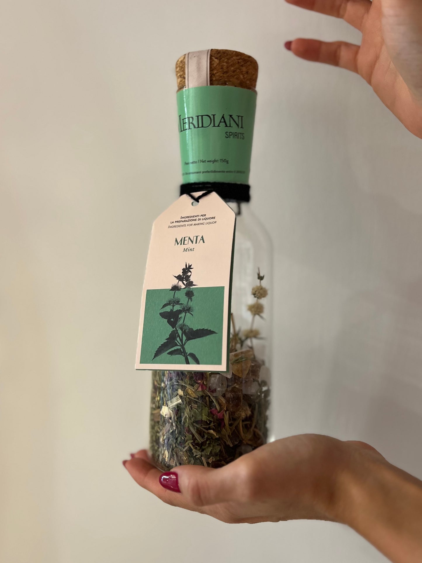 PREPARATO PER LIQUORE “MENTA” VASO IN VETRO