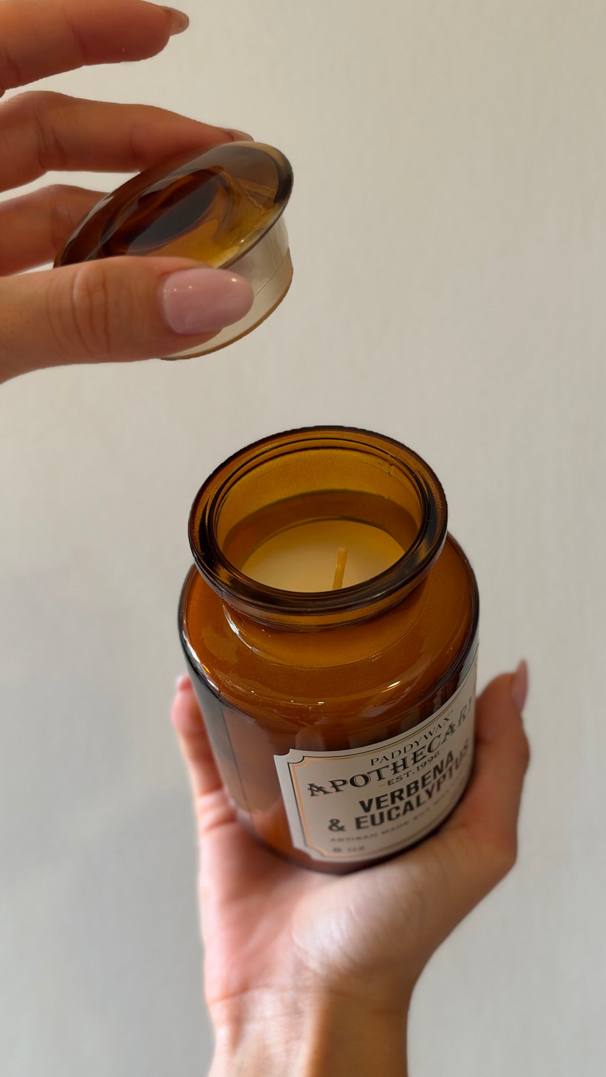 APOTHECARY GLASS CANDLE Verbena & Eucalyptus 225gr