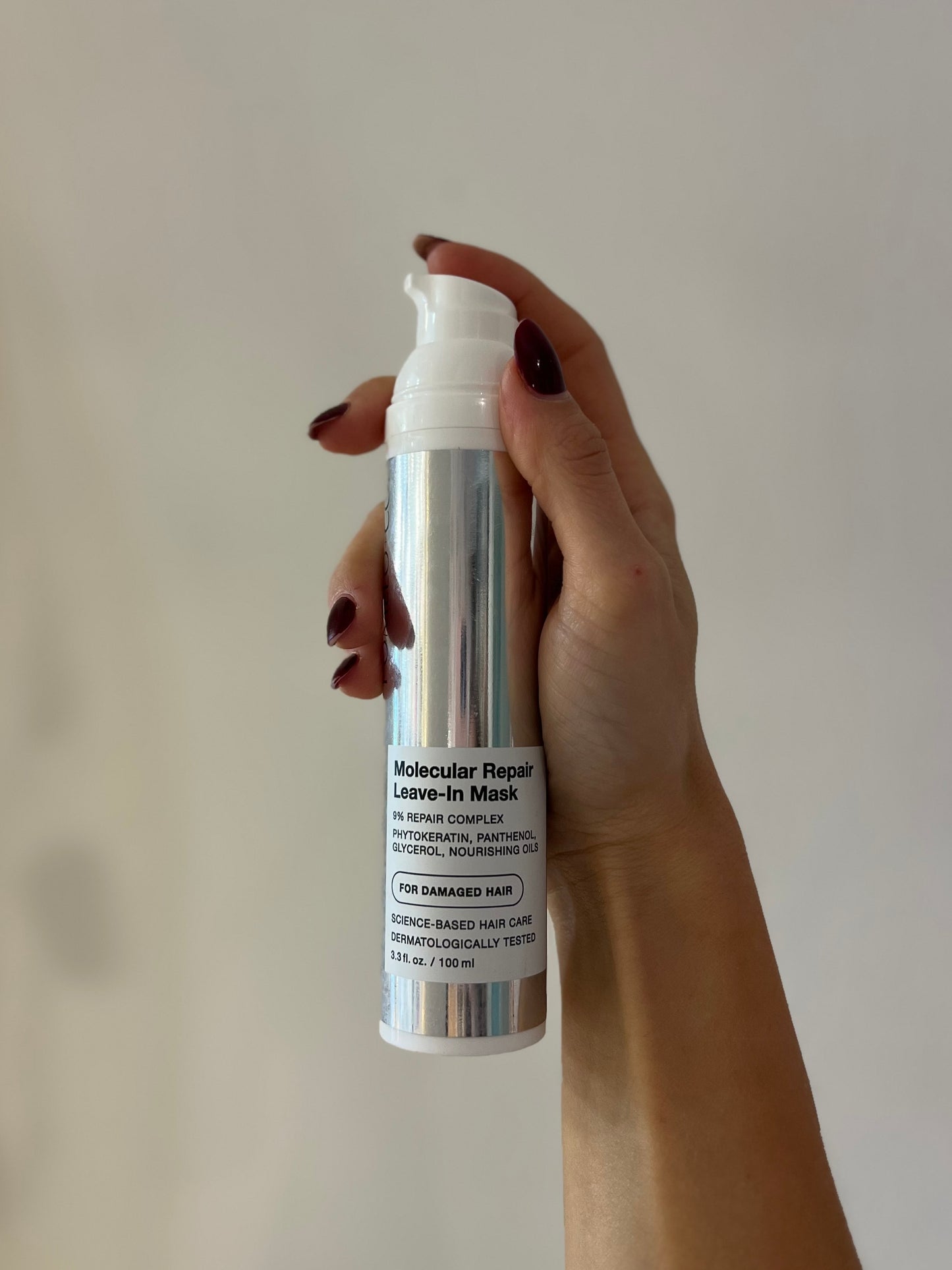 MOLECULAR REPAIR LEAVE-IN MASK, maschera senza risciacquo riparatrice con fitocheratina e peptidi