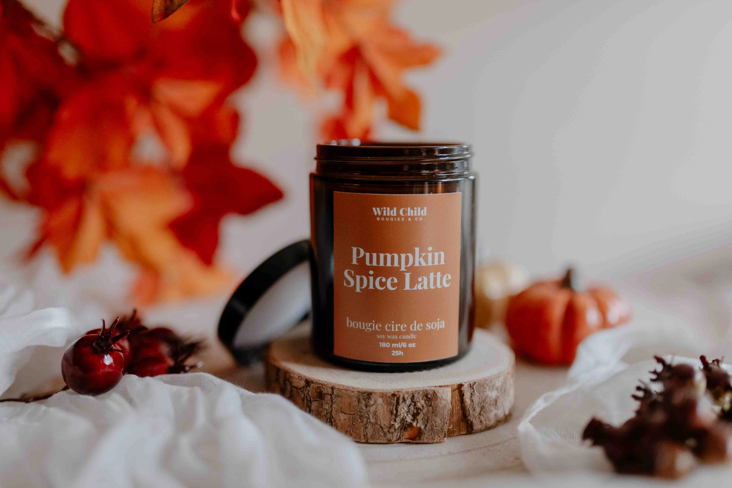 CANDELA IN CERA DI SOIA "PUMPKIN SPICE LATTE"