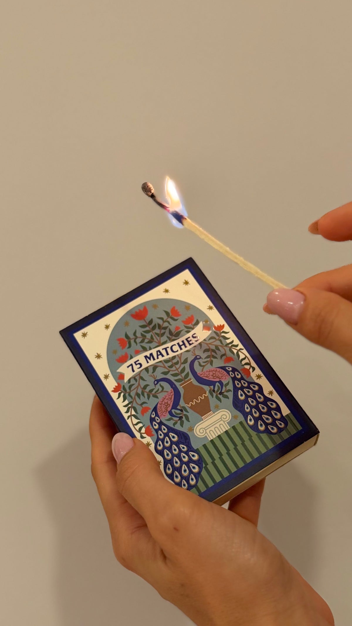 FIAMMIFERI Matches Peacock (75 Pcs) - Blue