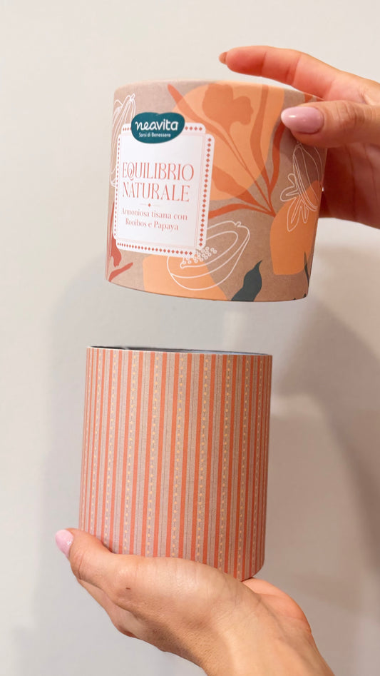 EQUILIBRIO NATURALE, tisana armoniosa con rooibos e papaya, 12 filtroscrigno