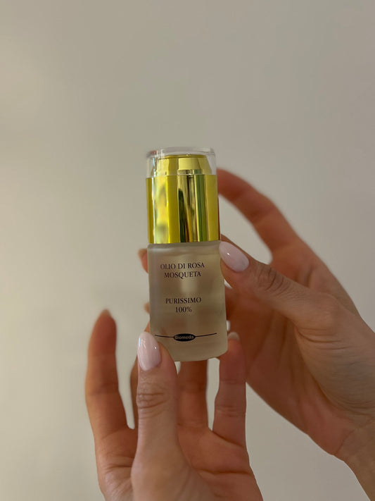 OLIO PURO ROSA MOSQUETA - SMAGLIATURE, CICATRICI, RUGHE
