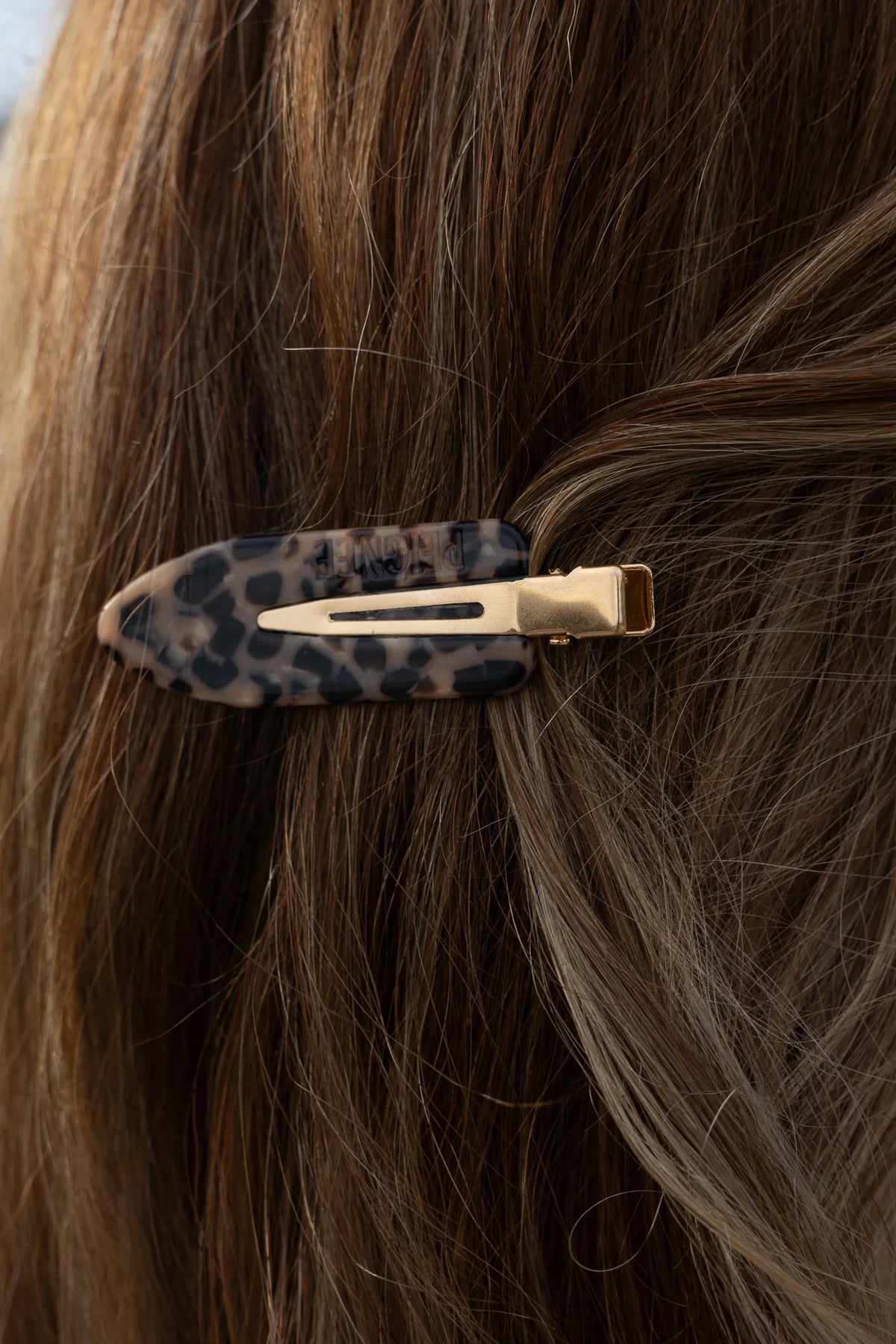 FERMAGLIO PER CAPELLI FIRMATO PEIGNÉE - LÉOPARD