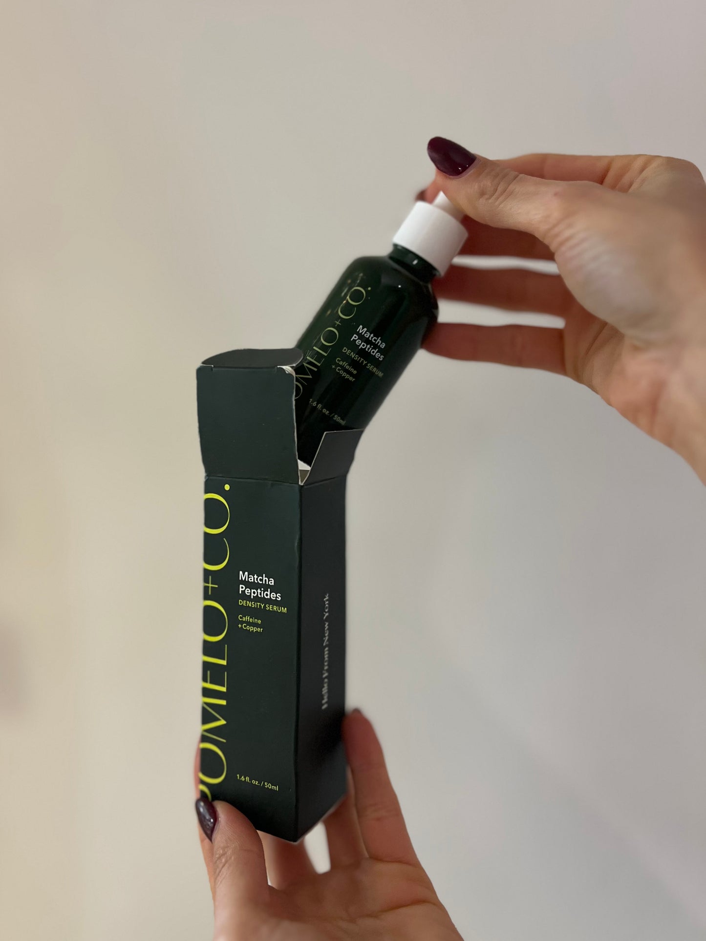 MATCHA PEPTIDES SERUM, siero per densità e corposità del capello con caffeina, peptidi e acido lattico